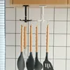 Gancho trilhos ELYN PUNCH PUNCIMENTO GRÁTIS DE PAREDE 360 ° Gancho de cozinha Portátil Gabinete à prova d'água para cabides de gancho de colher hangerhooks