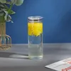 DIY 12オンス16オンスの昇華ガラスビールマグ竹のふたストローブランクフロストクリアジャータンブラーマグ卸売