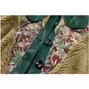 Pop Kragen Imitation Pelz Retro Jacke Weibliche Winter Floral Nähte Kontrast Farbe Nerz Pelz Baumwolle Jacke Frauen Warme Modische L220725