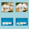Portable 100Pcs 5G/10G Mini Refillable Bottles Cosmetic Empty Jar Pot Eyeshadow Face Cream Container Box White Drop Delivery 2021 Packing Bo