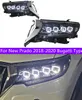 Pièces de phares de voiture pour nouveau Prado 20 18-20 20 Bugatti Type LED matrice de remplacement de phare DRL lumière diurne