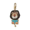 Party Favor Classique vieille fleur secouant sa tête petit sac de lion pendentif en cuir poupée mignonne décorations de porte-clés de voiture pour hommes et femmes