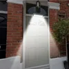 모션 센서 4 모드가있는 태양 벽 조명 정원 태양열 램프를위한 실외 조명 방수 방수