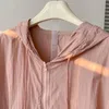 Damen-Trainingsanzüge, modisch, 2-teilig, Damen-Shorts-Sets, Sommer 2022, süßer Stil, rosa Kapuzen-Trenchcoats und weites Bein, weibliche Kleidung, Anzüge, Frau