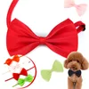 Pet Bow Tie Collars Adjustable Pets Dogs Headdress Neck Accessory Puppy Cute Apparel Bow Ties Christmas Decoration Supplies BH6489 WLY