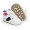 0 -Age Baby Shoes Newborn Boys Girls Heart Star First Walkers Crib Soft Bottom Kids Lace Up Pu Prewalker Sneakers