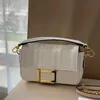 Baguette Bag Cosmetic Bags Cases Crossbody Bags Fendibags Handbags Purse Chain Shoulder Bag Letter Genuine Leather Flap Golden Hasp Handle Tote Removable 755
