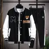 Men's Tracksuits Spring Autumn Suit Casual Moda Men Desenta Jaqueta de beisebol Hip Hop Sports Sortos de jovens coreanos de duas peças