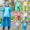 Impermeabile usa e getta Cappuccio impermeabile di emergenza per adulti Poncho da viaggio Campeggio Cappotto antipioggia unisex Abbigliamento antipioggia di emergenza monouso