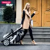 Strollers# In 1 Baby Stroller met autostoel Hoog landschap Licht Geboren PRAM Luxe absorptie FoldStrollers# Strollers# Strollers#