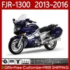 OEM FALTINGS ل YAMAHA FJR 1300 A CC FJR1300A FJR-1300 2013 2014 2015 2016 هيكل السيارة 112NO.74 لمعان Blue FJR-1300A 2001-2016 سنوات FJR1300 13 14 15 16 Moto Body Kit