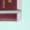 Sublimação em branco passaporte titulares cobrem a transferência de calor impressão de passaporte de couro pu 7,7*5,6 polegadas min