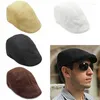 Berets Vintage Sboy Caps Gatsby Hats Ivy Golf Driving Sun Flat Cabbie Cap Peaky Blinder for Men Women Summer Spring Autumn Hatberets Wend22