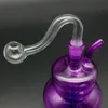 Glas mini bong rökning set vattenpipa vatten rör olje brännare dab riggar percolator tjock pyrex bong