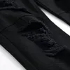 Summer Tracksuits Ripped Hole Men's Sets Solid Black Casual Slim Denim Vest and Jeans 2pcs Sets Male Frayed Waistcoat + Stretch Pants Hommes de Ensembles