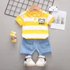 Clothing Sets Baby Children Boys Kids Outfits 2pcs T-shirt Shorts Toddler Fashion Tops Pants Summer Suits For 1-4TClothing