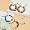 Urok bransolety boho mężczyźni kobiety greckie oko Braclet Turkish Evil Bransoletka koraliki Trenda biżuteria pulsera ręcznie robiona lina femme prezent Charm 6815669