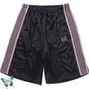 Shorts pour hommes AWGE Aiguilles Shorts Hommes Femmes Bande Broderie Papillon Pantalon Court T220825