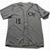 Xflsp GlaC202 Tech Yellow Jackets ACC Custom Baseball Jersey Stiched Nom et numéro Expédition rapide de haute qualité