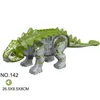 Stor storlek med ljudmonterade byggstenar Toy Dinosaur World Triceratops Tyrannosaurus Animal Model Brick Toys för barn