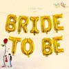 Decoración de fiesta Bachelor Bride To Be Globo con anillo Hen Banner Suministros de boda BR01
