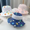 Bebês crianças sun taps grenadine desenho animado fofo animais impressão com malha design menino menina verão proteger pescoço solarbonnet ventilate viseira confortável