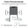 Calidad original AirPods Pro 2 3 Auriculares de reducción de ruido verdadero No. de serie Real Cierre Metal Conecte Cambiar el nombre de Bluetooth inalámbrico para iPhone