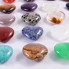 25mm Love Heart Natural Crystal Stone Craft Ornaments Quartz Healing Crystals Energy Reiki Gem Living Room Decoration