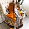 Foulards Marque Designer Foulard En Soie Femme Foulard Bandana Longs Châles Wraps Hiver Cou Pashmina Lady Hijab De Luxe