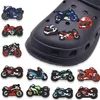 New motorcycle croc shoe charms pvc cartoon shoecharms buckle fashion shoe accessories clog charm decoration button pin