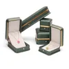 Boîte à bijoux en cuir PU étui cadeau bague collier Bracelet pendentif bijoux boîtes de rangement organisateur pour proposition anniversaire de mariage