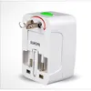 US to EU Europe Universal AC Power Plug Worldwide Travel Adapter Converter 100240V210I7505075
