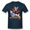 Cool Mazinger Z Робот-футболка для мужчины с коротким рукавом аниме-вырез