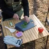 Ensemble de cuisine de camping pour barbecue en plein air – Équipement de cuisine de camping en acier inoxydable, ustensiles de cuisine, outil de grill, kit d'accessoires de camping léger et élégant