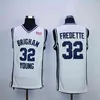 MIT88 2022 College Compre a camisa de basquete personalizada Brigham Young Cougars 32 Jimmer Fredette 4 Alex Barcello 5 Jake Toolson 23 Yoeli Childs 25 Gavin