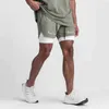 2022 camouflage Running Shorts Men 2 in 1 Sports Jogging Fitness tatting Quick Dry Gym Training Sport Workout Short Pants Y220420