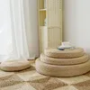 Cuscino/Cuscino Decorativo Dimensioni Pouf Rotondo in Paglia Naturale Cuscino Tatami Cuscini da Pavimento Meditazione Tappetino Yoga Sedia Zafu 40/45/50/60 cmCuscino/De