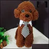 Dog Apparel Supplies Pet Home Garden Cat Necktie Adjustable Striped Puppy Tie Accessories For Small Dogs Wedding Holiday Party Gift Drop D