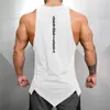 MuscleGuyys Gym Stringer Vêtements Body Body Body Top Men Fitness Singlet Sans manchette Coton Solid Coton Muscle Muscle Vest 228311865