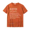 Adult Definition - First Name Kevin Men T-Shirt Funny Tshirts Plain Casual Cotton Young Tops Tees Summer 220509