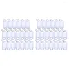 Keychains White Portable Plastic Key Fob Tag ID Labels 60 Pieces Miri22