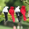 Papagaios artificiais de penas de espuma criativa imitação de pássaro modelo em casa ao ar livre Decoração de casamento de casamento de casamento DIY Party 220721
