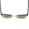 Hoogwaardige heren zonnebrillen plank metalen scharnier ontwerper vrouwen broeikasglas UV -bescherming G15 lenzen brillen luxe damesglazen glazen lens brillen 51 mm
