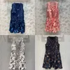 2022 Designer 4 Color Nouveau d'été Pocket Sans manches Lady Robe Femmes Print Elegant Midi Party Robes8518665