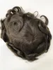 Nouvelle mode 32mm indien remplacement de cheveux vierges humains attachés à la main # 4 toupet mâle en dentelle suisse pour les hommes noirs en Amérique livraison express rapide