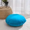 クッション/装飾的な枕ラウンド装飾的な枕カバーコアソリッドカラーブルーパープルイエローグレイクッションカバーホーム装飾ソファチェアのみW220412