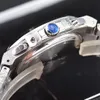 Erkekler Otomatik Yüksek Kaliteli İzle Gümüş kayış mavi paslanmaz erkek mekanik kol saati su geçirmez süper aydınlık saatler erkekler için yeni üst