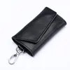 Genuine Leather Keychain Men Women Key Holder Organizer Pouch Cow Split Car Key Wallet Housekeeper Case Mini Card Bag VV700