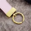 Top Designer Keychain chain chain buckle keychains wristlet fashion accessories luxury Leather Cheering Keyring Pendant Flower Gip