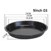 Bakken gerechten pannen 6/7/8/9/10 inch plaat ronde schotel pizza pan lade food grade carbon stalen non-stick mold bakken tool bakvorm